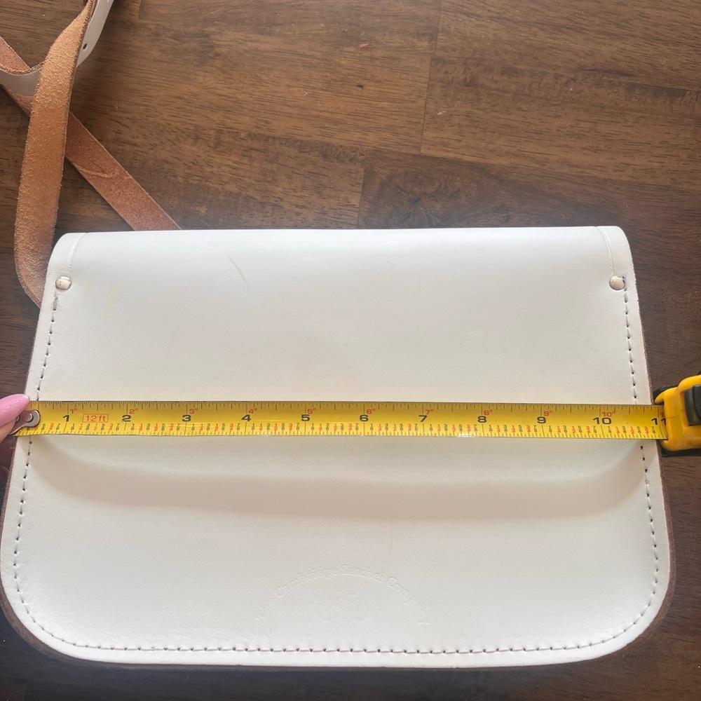 Cambridge Satchel Company White Leather Crossbody Satchel - Picture 12 of 14